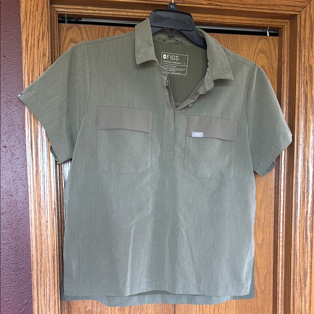 Figs top size L, olive color